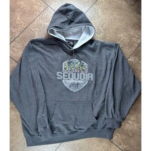 Prairie Mountain Sequoia National Park Hoodie Pullover Men Size XXL Gray